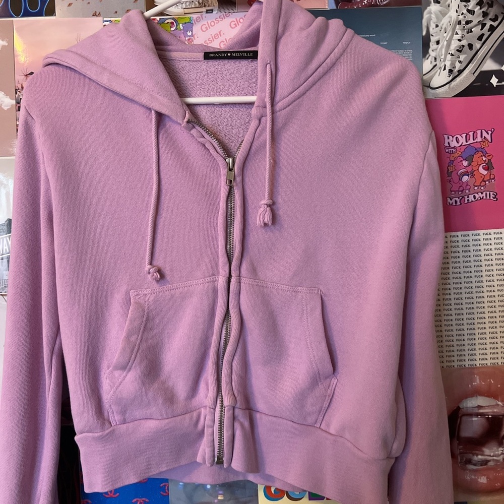 Brandy Melville Zip Up Hoodie